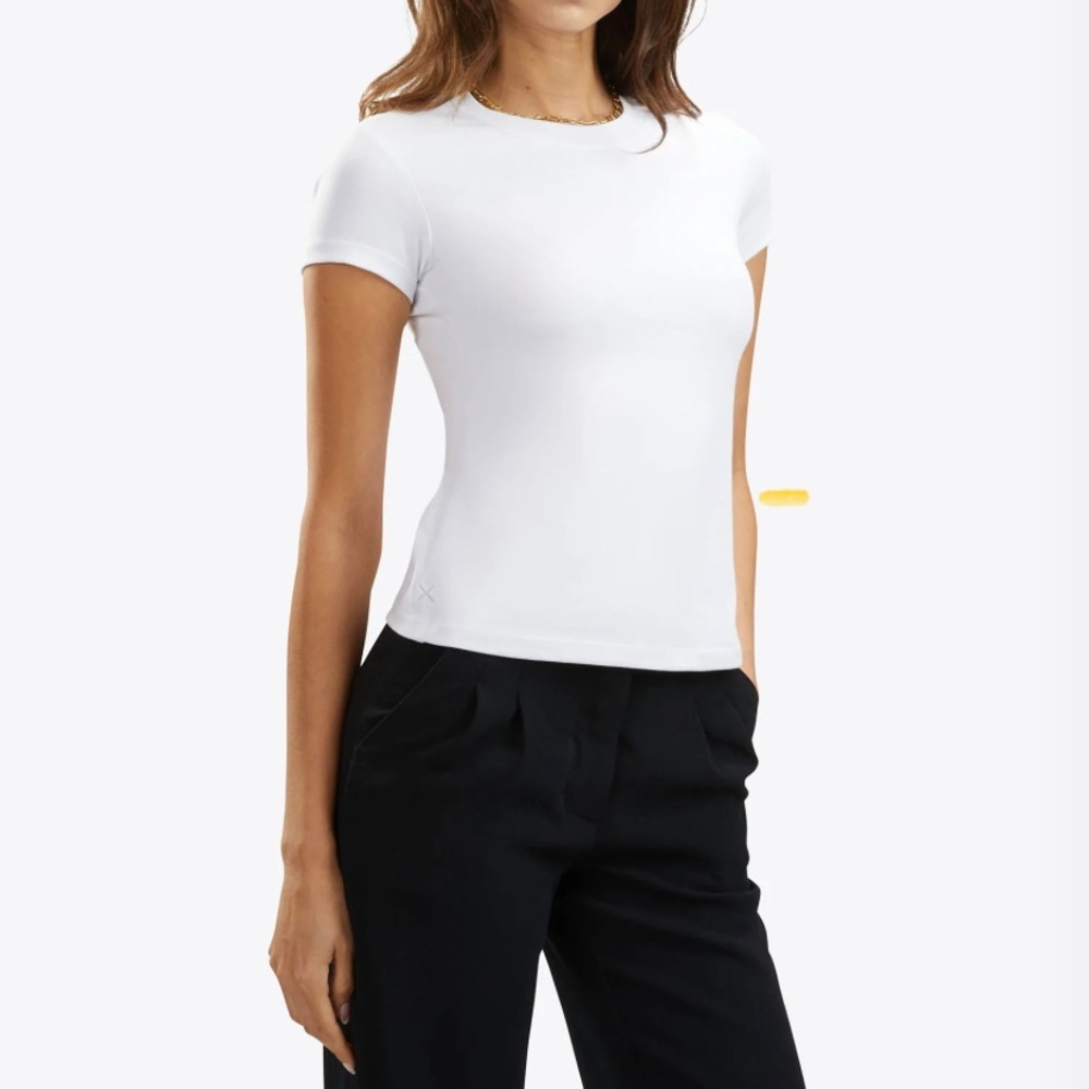 NWT Cuts clothing tomboy tee white, XS